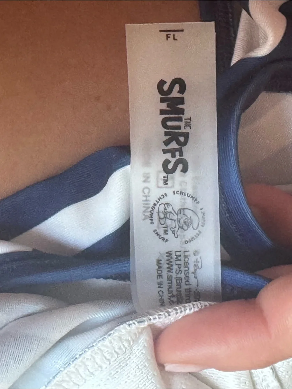 Smurfs navy white